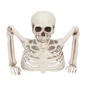 Boland 73214 - Décoration squelette, 20 cm, Décoration pour Halloween et Carnaval, Décoration de fête