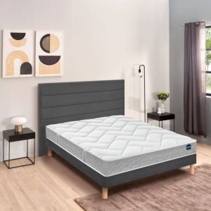 Bultex Ensemble matelas nano REGULAR, sommier VIGOROSO gris fumé et pieds