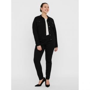 Vero Moda Veste en jean col italien - Noir
