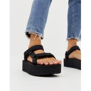 Teva Original Universal Flatform W's, Sandales Plateau Femme, Noir