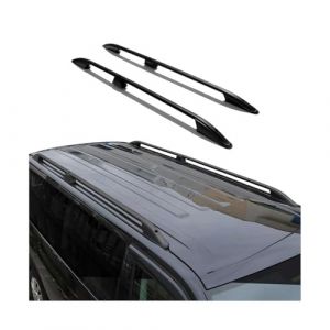 Omac Barres de toit longitudinales pour Peugeot Expert 2016-2020 en Alu noir L1