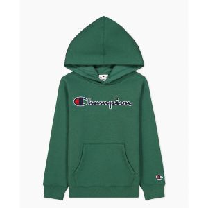 Champion Sweat à capuche logo Vert - Taille 13/14 ans;9/10 ans