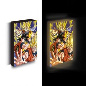 Pyramid Posters Dragon Ball Z - Goku Evolution - Canvas Lumineux 40X30 Cm