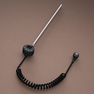 R&eacute;sistance pour Radiateur Noir &Eacute;l&eacute;ment Chauffant pour S&egrave;che-Serviette de Salle de Bain 600W avec Contr&ocirc;leur de Temp&eacute;rature - Doporro