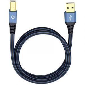 Oehlbach USB 2.0 Cordon [1x USB 2.0 type A mâle - 1x USB 2.0 type B mâle] 1 m ble