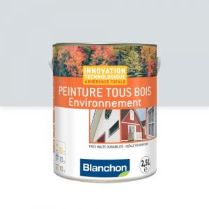 Blanchon Peinture microporeuse - gris 7035 - 2,5 L - Tous Bois Environnement