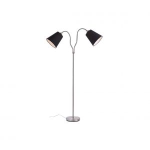 Markslojd Lampadaire MODENA en acier 2 ampoules