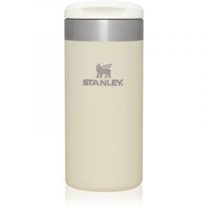 Stanley Aerolight Transit Mug Isotherme Café 0.35L - 4 Heures Chaud - 6 Heures Froid - Couvercle Étanche et Blocable - Thermos - Lavable au Lave-Vaisselle - Cream Metallic