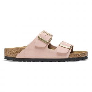 Birkenstock Claquettes cuir su&eacute;d&eacute; femme Arizona