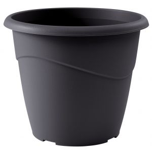 Eda Plastiques Pot Marina Eda - Diam&egrave;tre 20 cm - 3 l - Gris