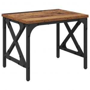 VidaXL Support d'imprimante R&eacute;glable Bois Ancien 40 x 30 x 31 cm