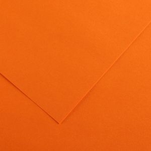 Canson 200040046 - Feuille Iris Vivaldi 50x65 120g/m², coloris orange 9