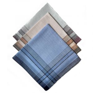 Lot de 12 mouchoirs Homme MATHIEU 40x40cm 100% coton