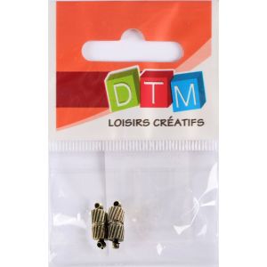 Graine Cr&eacute;ative Sachet de 2 fermoirs magn&eacute;tiques bronze 5x15mm