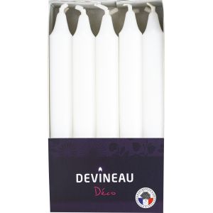 Image de Devineau 10 bougies droite blanc