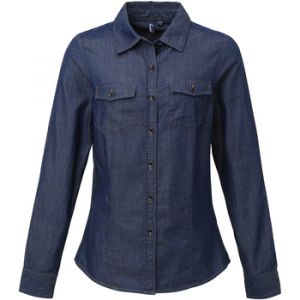 Premier Chemise en jean - Femmes (2XL) (Bleu) - UTRW5592