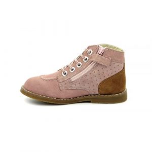 Kickers Kouklegend Bont, Bottillons Fille, Rose, 36