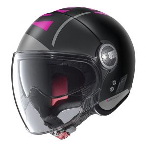 Nolan N21 Visor Avant-Garde Casque jet Noir mat/Rose XS