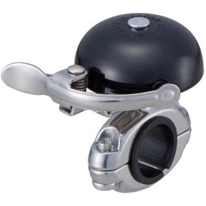 Cateye Hibiki Sonnette de vélo, noir Sonnettes
