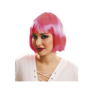 Perruque Courte Rose