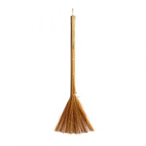 Balai de sorci&egrave;re sorgho 80cm nature - carnival toys 04791