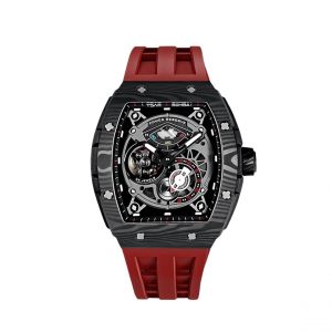 Montre Homme Tsar Bomba Elemantal series - TB8210CF03 Bracelet Caoutchouc Rouge