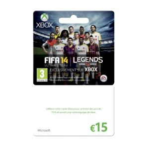 Image de Microsoft Carte Xbox Live + FIFA Ultimate Team FPP