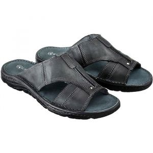 ESTRO Sandales Homme Cuir Mules - Sandales Homme &Eacute;t&eacute; Cuir Mules Hommes avec Semelle Antid&eacute;rapante s1