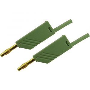 SKS Hirschmann Cordon de mesure 934063704 [ Banane mâle 4 mm - Banane mâle 4 mm] vert 1 m 1 pc(s)