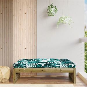 VidaXL Repose-pied de jardin 120x80 cm bois de pin impr&eacute;gn&eacute;