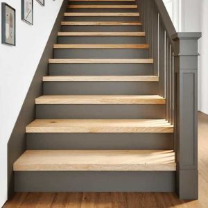 VidaXL Marches d'escalier 4 pcs non traité 90x25x2cm bois chêne massif