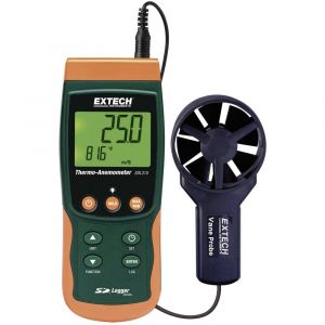 Extech Anémomètre SDL310 0.4 à 25 m/s Etalonné selon d'usine (sans certificat) 1 pièce