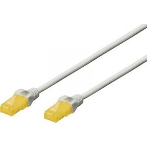 Digitus Câble de raccordement réseau RJ45 Professional CAT 6A U/UTP 3 m gris sans halogène, torsadé par paire