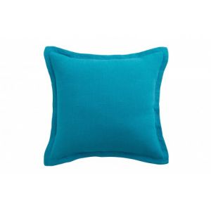 Image de Anne de Solène Coussin Lin lavé Turquoise Carré