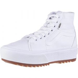 Image de Vans Femme Filmore Hi Tapered Plate-Forme St Basket, Toile-Blanc, 37 EU