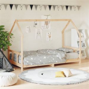 VidaXL Cadre de lit pour enfant 90x190 cm Bois de pin massif