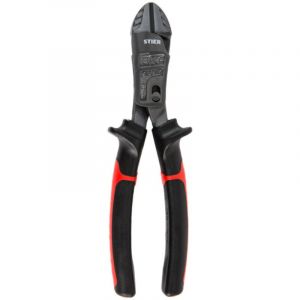 Pince coupante diagonale &agrave; forte d&eacute;multiplication &agrave; levier FX3 200 mm, din iso 5749, pince polyvalente, pince coupe-c&acirc;ble, pince diagonale - Stier