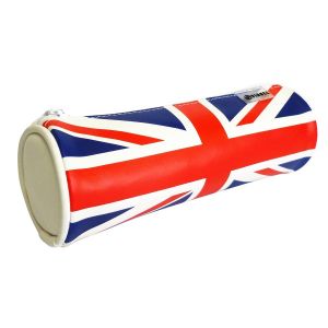 Viquel Trousse scolaire UK avec drapeau Union Jack - Matière soft - Fermeture zippée