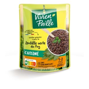 Image de L&eacute;gume Cuisin&eacute; Lentilles Verte Vivien Paille - Le Sachet De 250 G