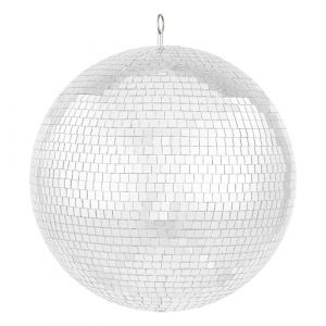 Image de VEVOR Boule disco miroir 406 mm, boule à facette miroir avec anneau de suspension, décorations de fête de boule disco éclair, pour DJ Club, scène, mariage, anniversaire, Noël, célébration du Nouvel An