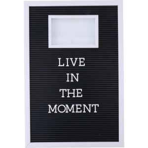 Arti Casa ArtiCasa tableau d'affichage avec cadre photo - 188 lettres - 45x30.5x3cm