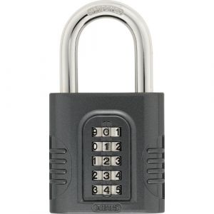 Abus Cadenas à code - 5 molettes - anse acier cémenté - 158/65