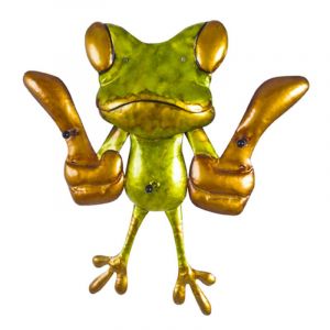 Image de Prix Patère Murale 3 Croc ts Grenouille 50cm Vert