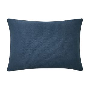 Essix Housse de coussin unie textur&eacute;e en jacquard de coton, Po&egrave;me
