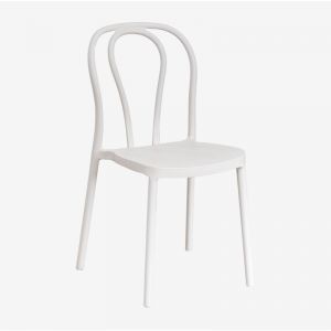 Pack de 2 chaises de salle à manger empilables Mizzi SKLUM Blanc Gardenia