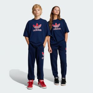 Adidas Original Pantalon de survêtement oversize grand logo Execution Enfants, pointure 140 cm - Taille 140 cm