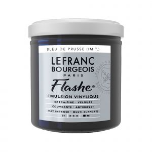 Lefranc & bourgeois Peinture Flashe vinylique - Bleu de Prusse imit n&deg;046 - 125 ml -