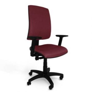 Fauteuil de bureau ART PROG Alexandre II Grenat Roulettes pour sol dur