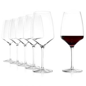 Verre à Vin Rouge de Bordeaux de Stölzle Lausitz 645 ml, set de 6, lave-vaisselle garanti, pied allongé