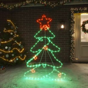 VidaXL Figurine d'arbre de Noël avec 144 LED